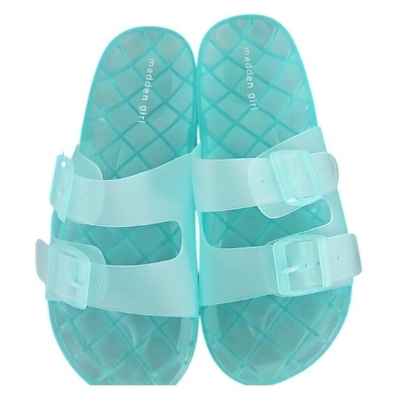 Madden Girl Teddy J Slide Sandals Mint Green Size 9 Women’s NWT - Picture 1 of 4